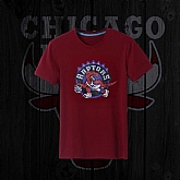 Men's Raptors Fresh Logo D.Red Short Sleeve T-Shirt FengYun,baseball caps,new era cap wholesale,wholesale hats